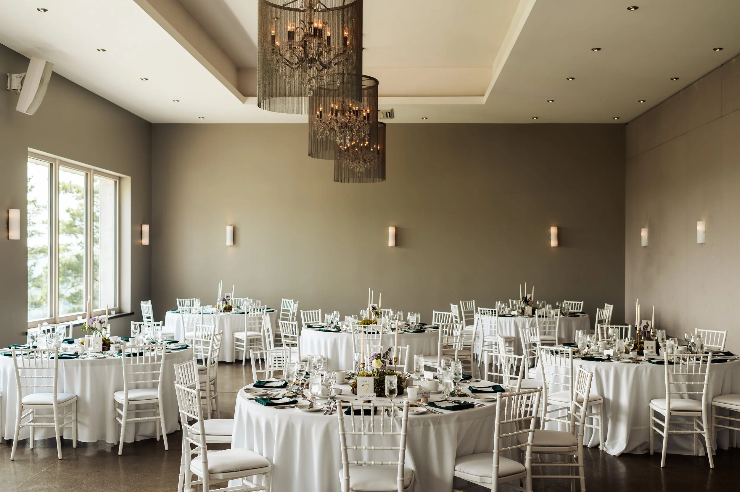 Wedding reception at Le Belvedere in Wakefield